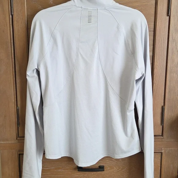 Under Armour Womens Light Gray Quarter-Zip Pullover - Picture 6 of 9